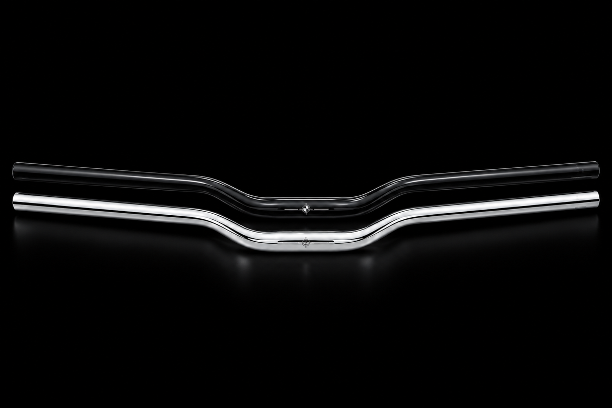 Chrome & Black Gloss Handlebars (31.8mm)