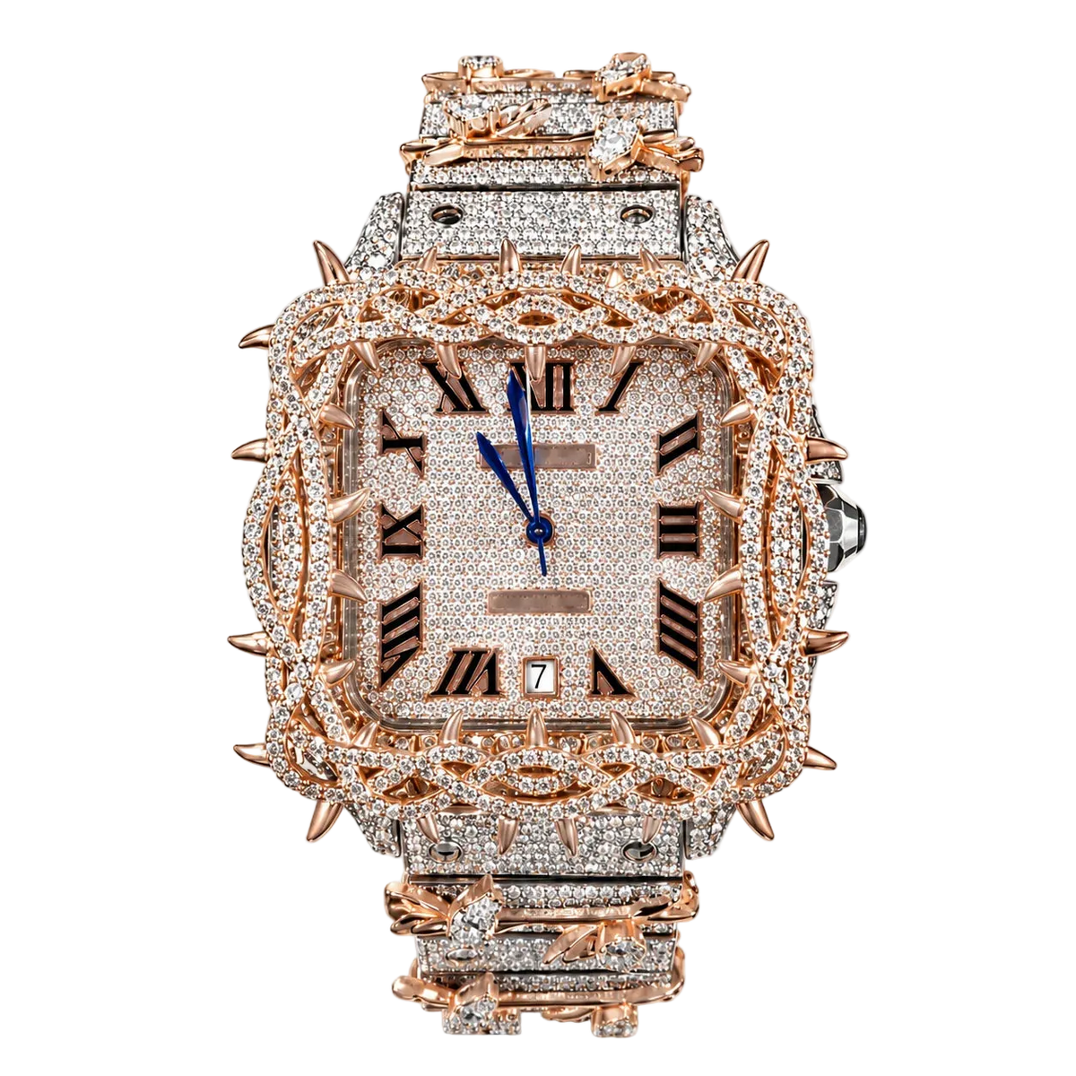 Moissanite Thorn Square Watch