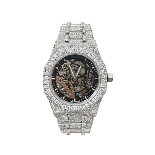 Moissanite Skeleton Watch